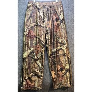 10X Camo Pants Mens XL BreakUp Infinity Polyester Hunting Elastic Waist Zip Legs
